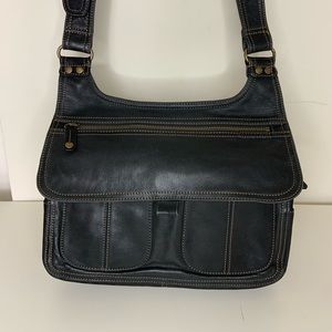 FOSSIL, soft brown leather, cross body purse